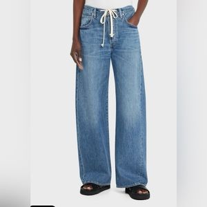 Citizens of humanity Brynn Drawstring High Rise Wide Leg Jeans  size 28
